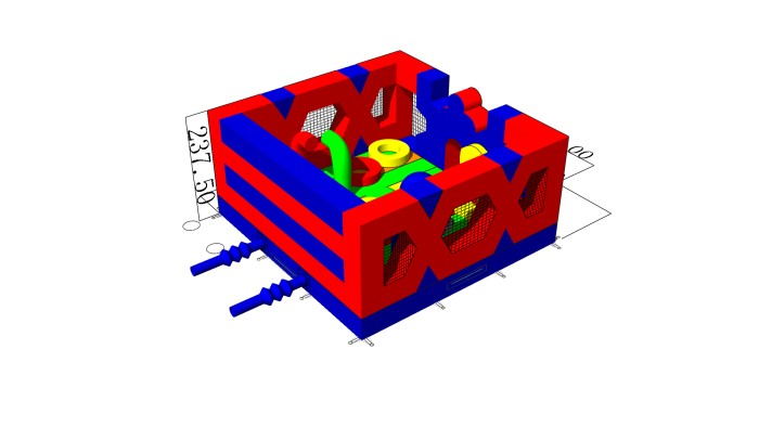 Надувной батут "Спайдер" 5*5*2,4 м