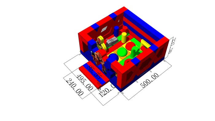 Надувной батут "Спайдер" 5*5*2,4 м