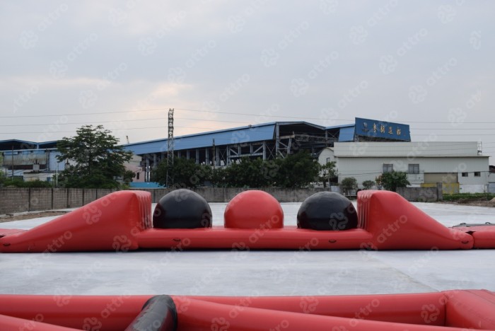 Надувной аквапарк "ATTRO-Red" 30*30*5.5 м 