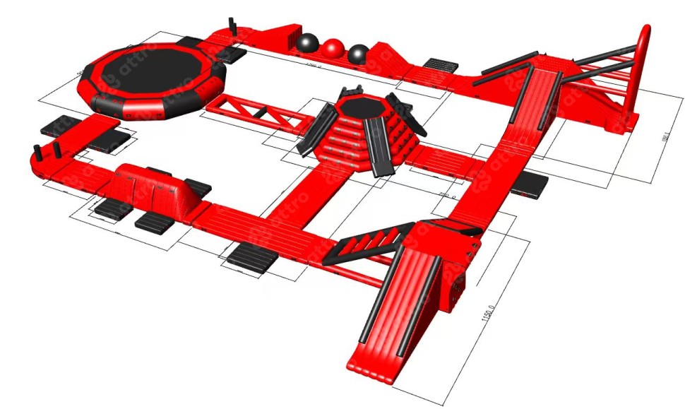 Надувной аквапарк 