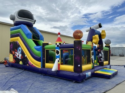 Надувной батут &quot;Космос&quot; 10*7*7 м