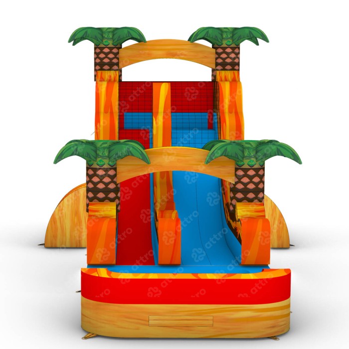 Надувная водная горка "Зов Джунглей" 8,5*5*4,5 м