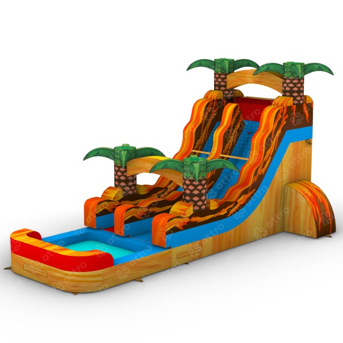 Надувная водная горка "Зов Джунглей" 8,5*5*4,5 м