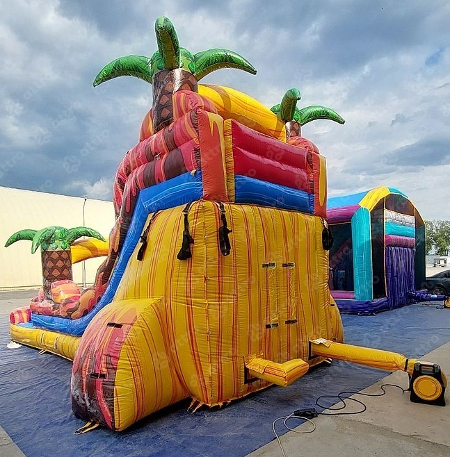 Надувная водная горка "Зов Джунглей" 8,5*5*4,5 м