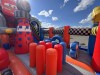 Надувая горка "Супер тачки 3D", 12*6*6,6 м (Б/У)
