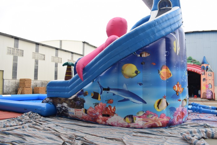 Надувной аквапарк "Осьминог 4" 17*8*7 м