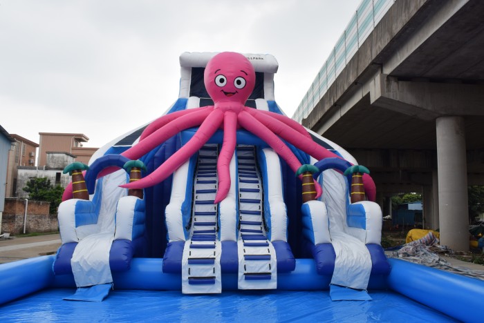 Надувной аквапарк "Осьминог 4" 17*8*7 м