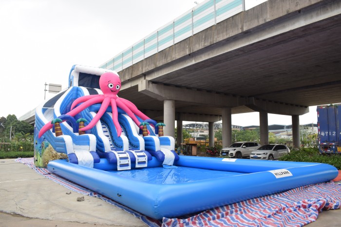 Надувной аквапарк "Осьминог 4" 17*8*7 м