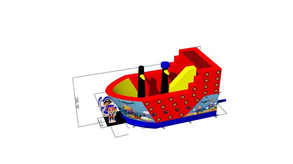 Надувная горка 