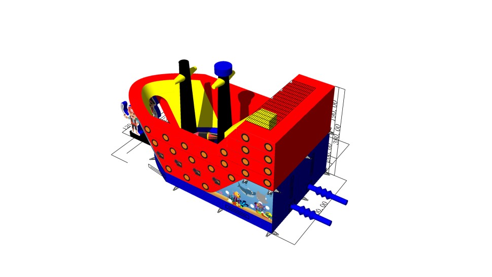 Надувная горка 