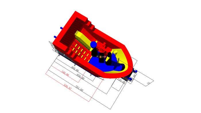 Надувная горка "Маленькие пираты" 7,6*4*4 м