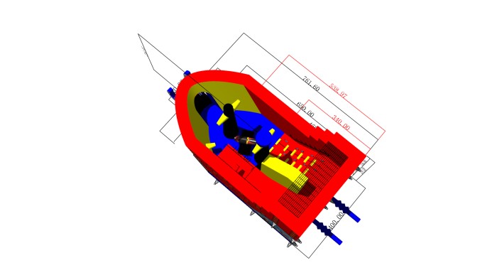 Надувная горка "Маленькие пираты" 7,6*4*4 м