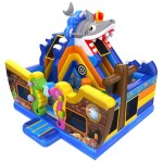 Надувная горка "Сокровища моря" 5*4,5*4,8 м