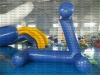 Надувная водная горка для яхты