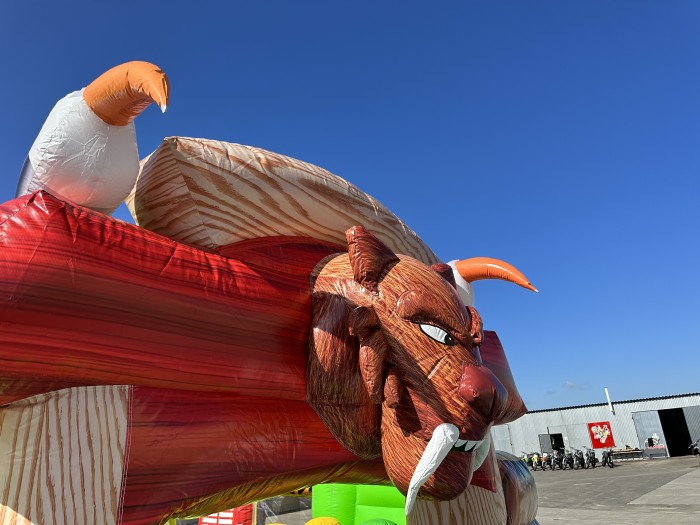 Надувная горка  "Джунгли" 13*8*8 м