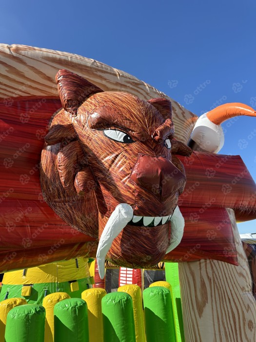 Надувная горка  "Джунгли" 13*8*8 м