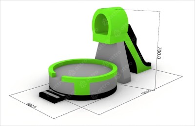 Надувная вышка с подушкой &quot;Прыжок с высоты&quot; 12*6*7 м