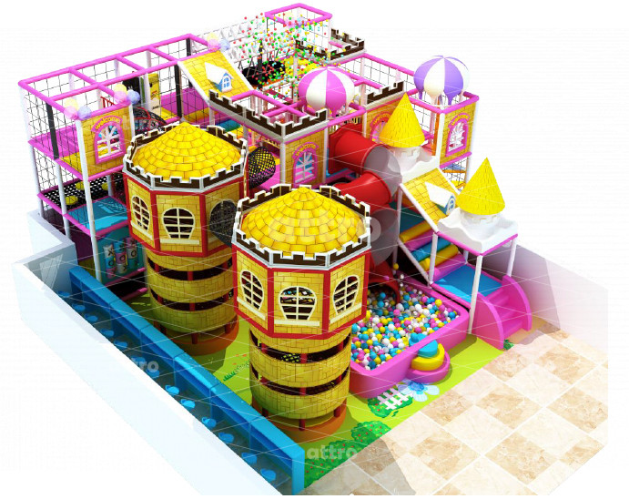 Детский игровой лабиринт «Башни» с сухим бассейном