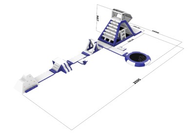 Надувной аквапарк «Спорт парк» 26*11м