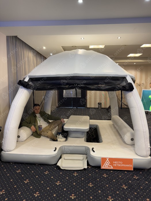 Надувная палатка на воду  2,9*2,9*2,4 м