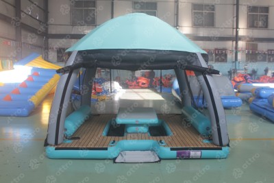 Надувная палатка на воду  2,9*2,9*2,4 м