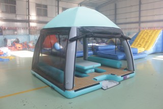 Надувная палатка на воду  2,9*2,9*2,4 м