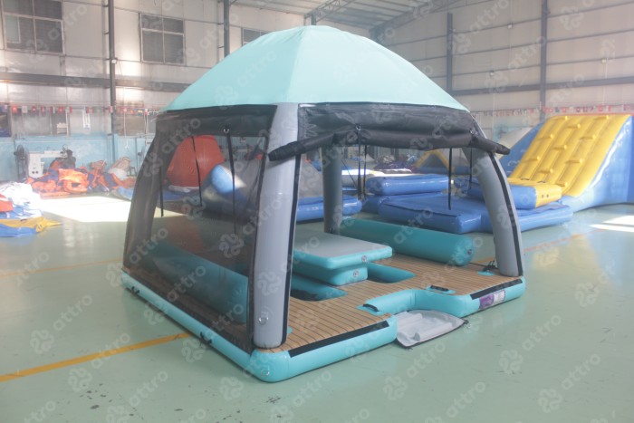 Надувная палатка на воду  2,9*2,9*2,4 м