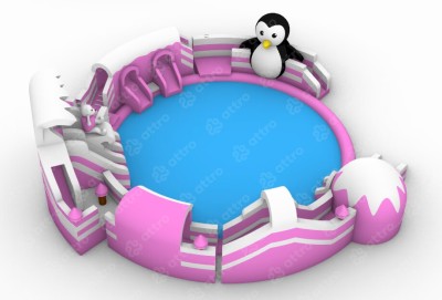 Надувной аквапарк &quot;Северный полюс&quot; 15*15
