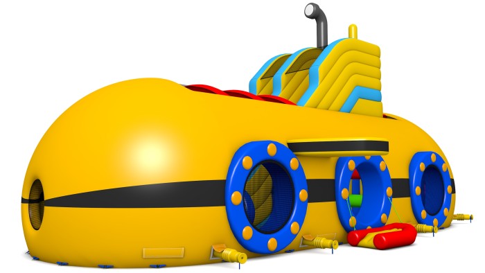 Надувной батут "Субмарина" 20*8*10 м