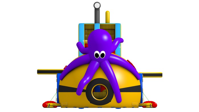 Надувной батут "Субмарина" 20*8*10 м