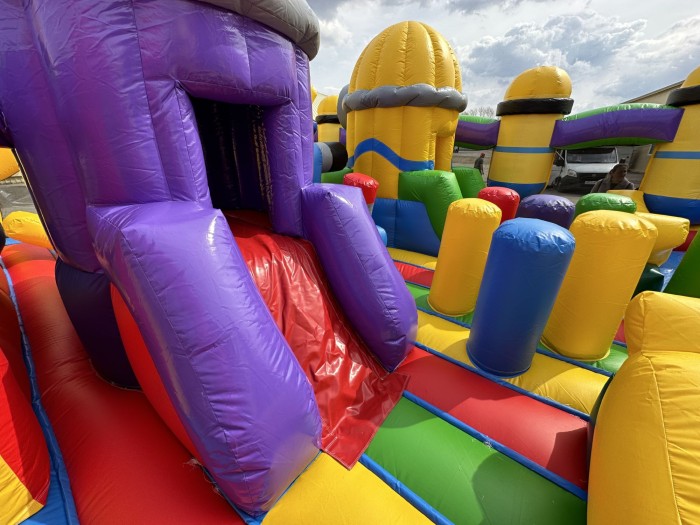 Надувной батут "Миньоны" 16*7*8,5 м