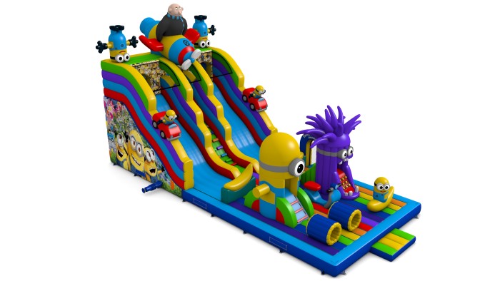 Надувной батут "Миньоны" 16*7*8,5 м