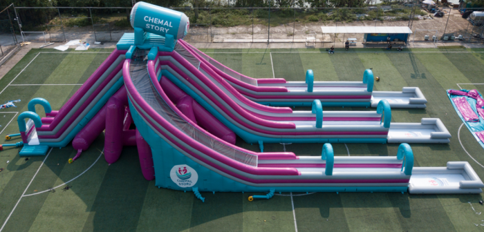 Водная надувная горка "Триппо" 35*15*14 м