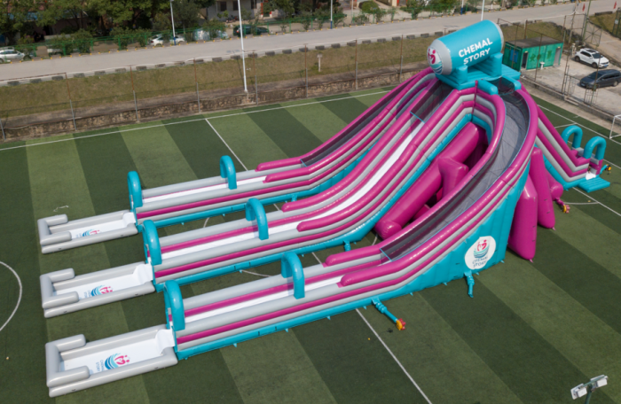 Водная надувная горка "Триппо" 35*15*14 м