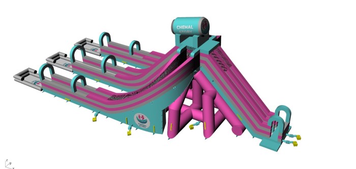 Водная надувная горка "Триппо" 35*15*14 м