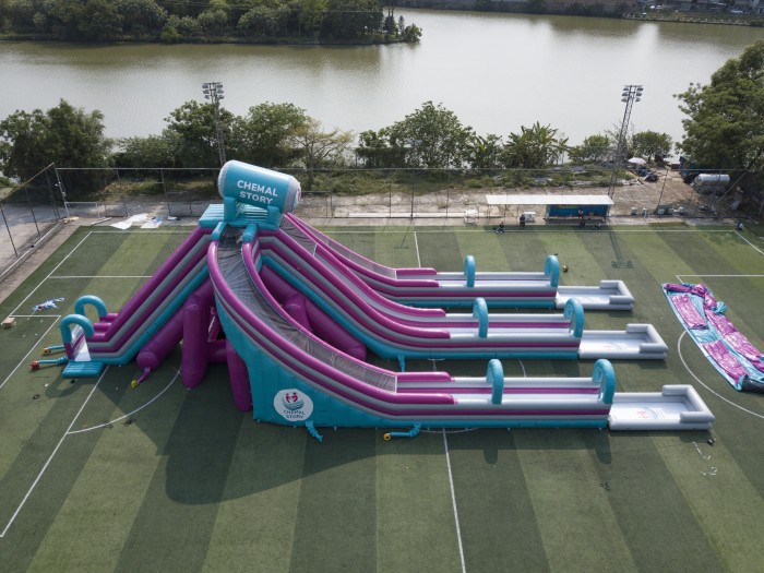 Водная надувная горка "Триппо" 35*15*14 м