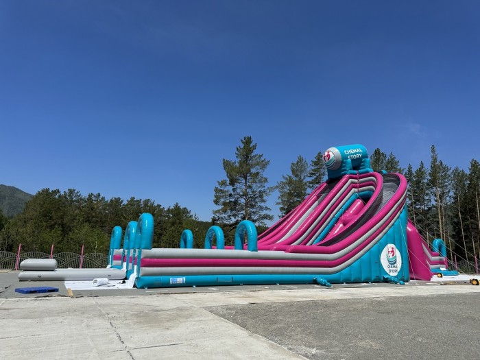 Водная надувная горка "Триппо" 35*15*14 м