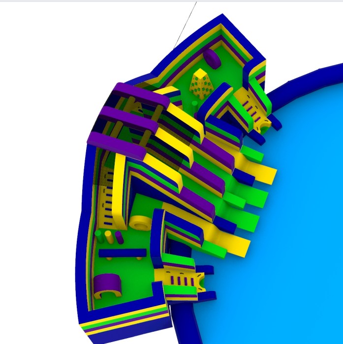 Надувной аквапарк "Мэджик" 41,5*34*9 м