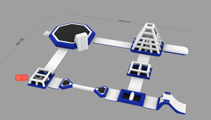 Надувной аквапарк "Квадрат"