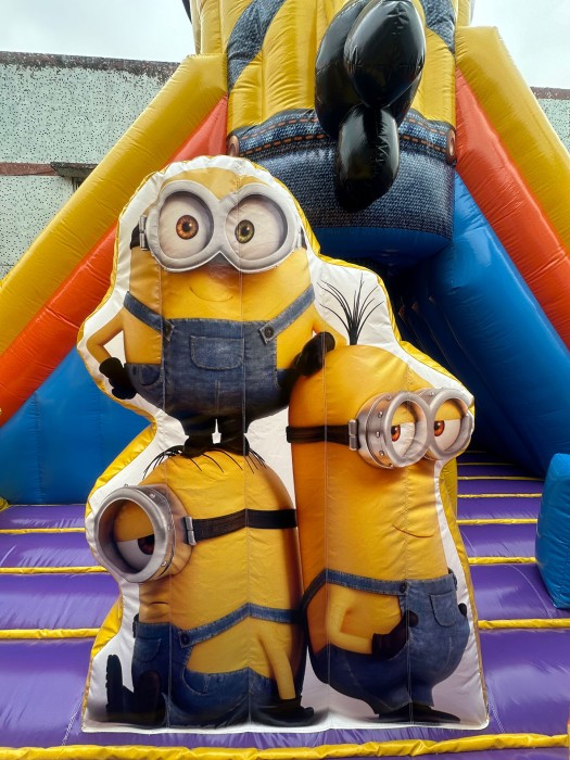 Надувная горка "Эра миньонов" 14*8*9
