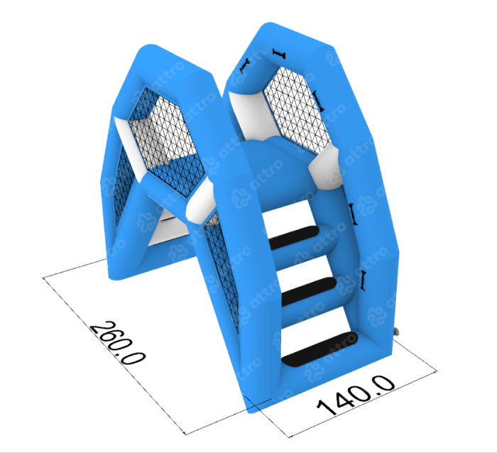 Надувной аквапарк "Океанариум" 15*15*7,2 м