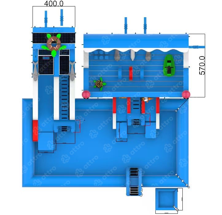 Надувной аквапарк 