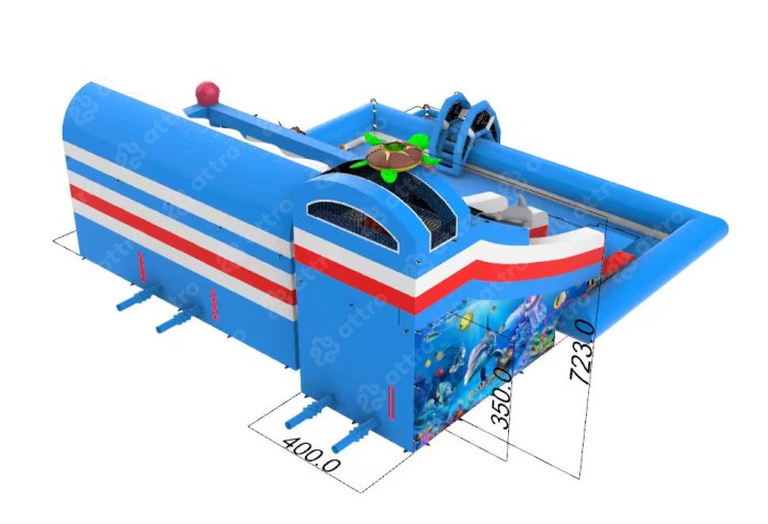 Надувной аквапарк "Океанариум" 15*15*7,2 м