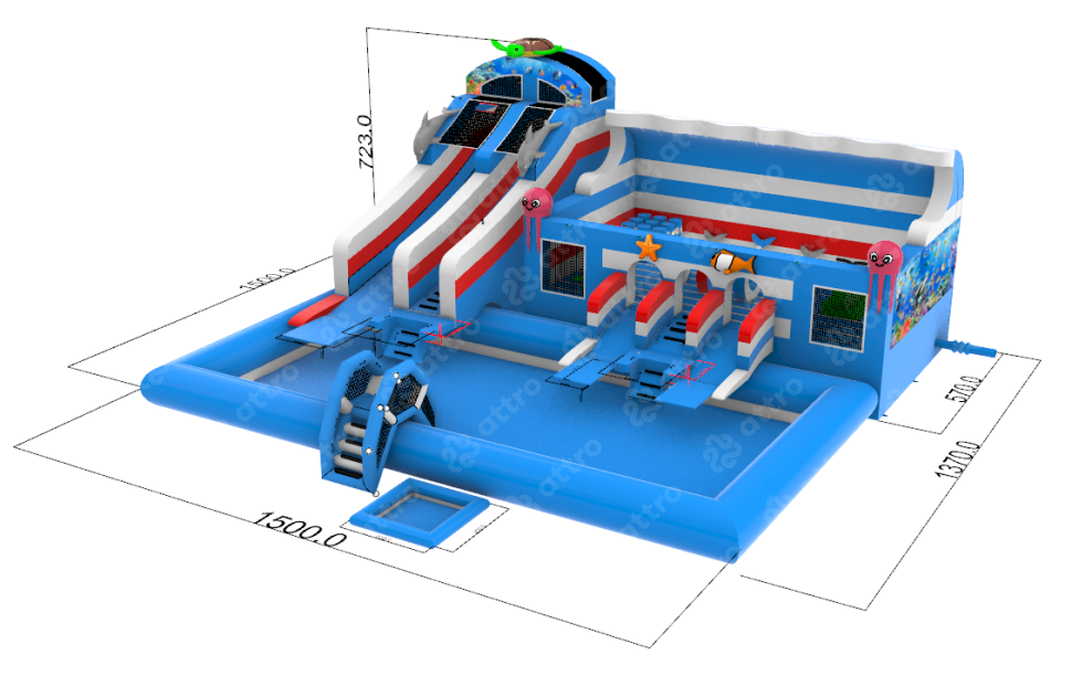 Надувной аквапарк 