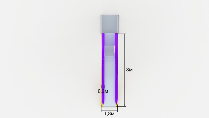 Надувная водная горка