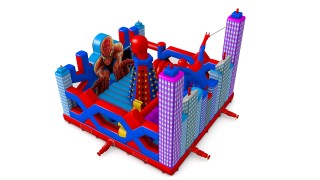 Надувной батут "Спайдермен" 8*8*6,5 м