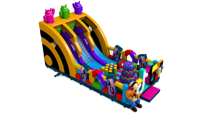 Надувная горка "Титокер" 14*7*8 м