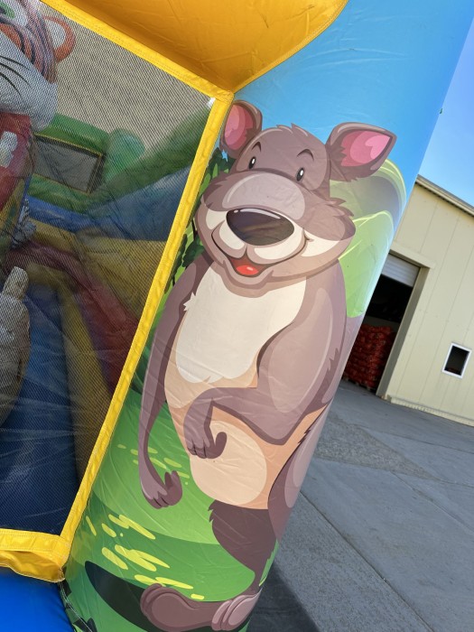 Надувная горка "Сафари джунгли" 8*6*4,6 м