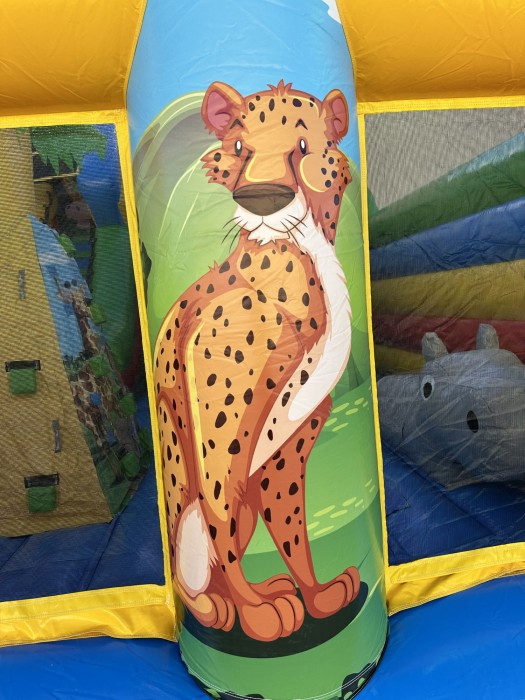Надувная горка "Сафари джунгли" 8*6*4,6 м