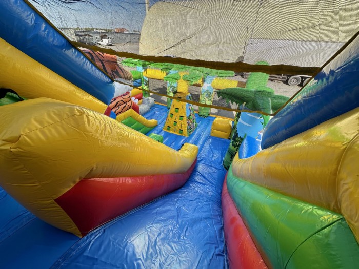 Надувная горка "Сафари джунгли" 8*6*4,6 м